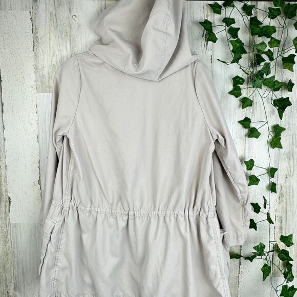 paradis térre cream military zip up jacket womens size small - Picture 4 of 8